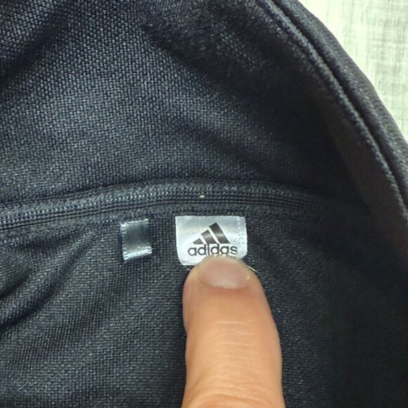 ✅Womens 3XL Adidas Full-Zip Track Jacket Black Lightweight Warm-Up Activewear - Picture 3 of 10